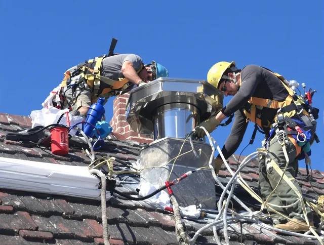 Protective chimney cap installed by Whittier Chimney Sweep in Whittier, CA