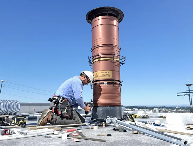 Installed chimney liner by Whittier Chimney Sweep in Whittier, CA