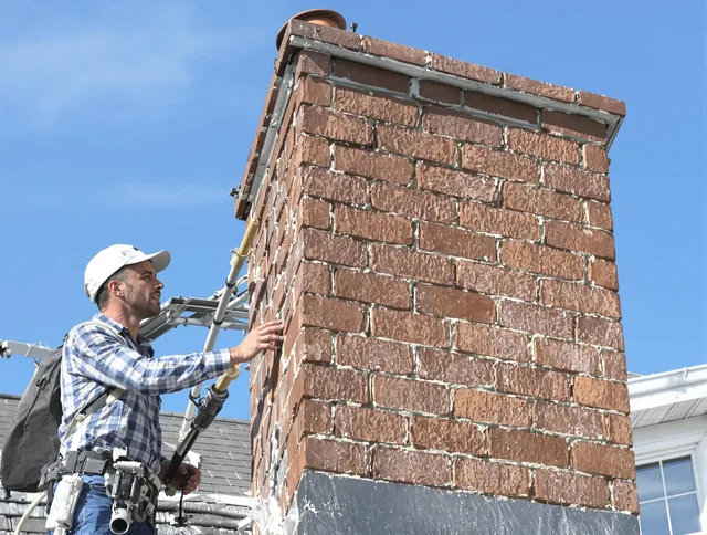 Brickwork for a chimney rebuild by Whittier Chimney Sweep in Whittier, CA