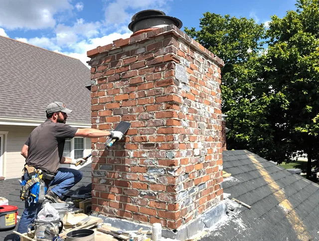 Completed chimney rebuild by Whittier Chimney Sweep in Whittier, CA