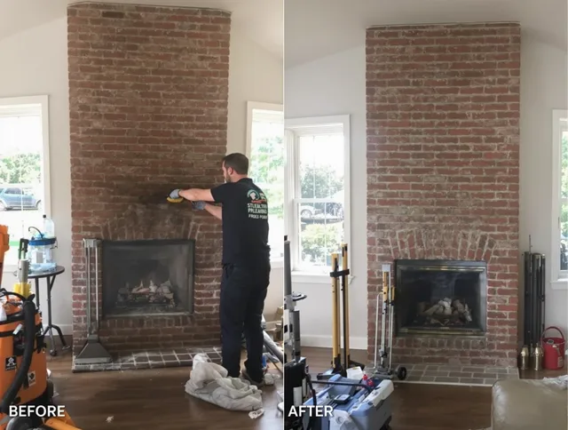 Finished chimney sweeping service by Whittier Chimney Sweep in Whittier, CA