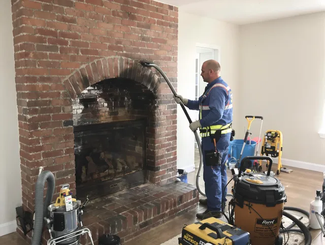 Whittier Chimney Sweep expert performing detailed chimney sweep in Whittier, CA