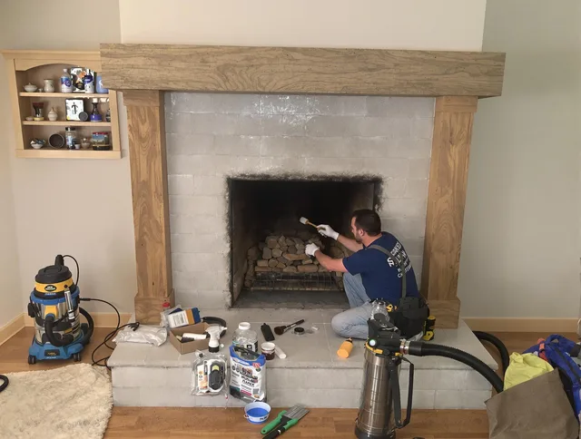 Detailed creosote removal process by Whittier Chimney Sweep in Whittier, CA
