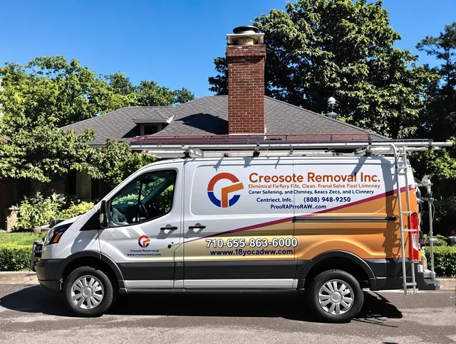 Whittier Chimney Sweep technician removing creosote safely in Whittier, CA