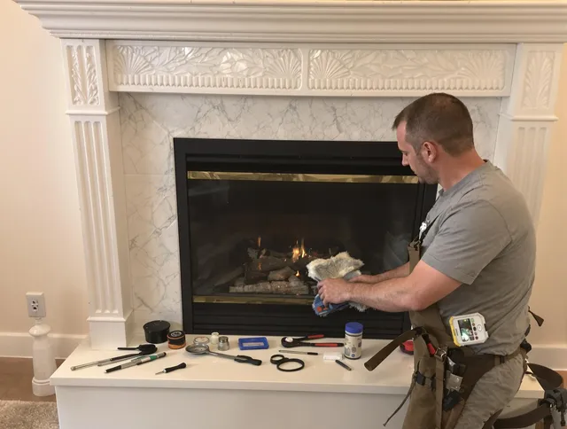 Whittier Chimney Sweep performing fireplace maintenance in Whittier, CA