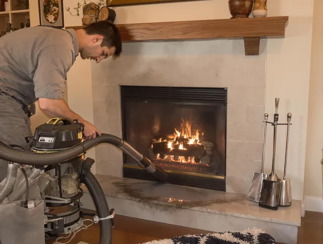 Routine fireplace upkeep by Whittier Chimney Sweep in Whittier, CA
