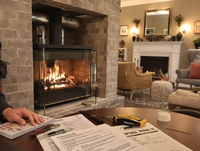 Whittier Chimney Sweep verifying fireplace safety measures in Whittier, CA